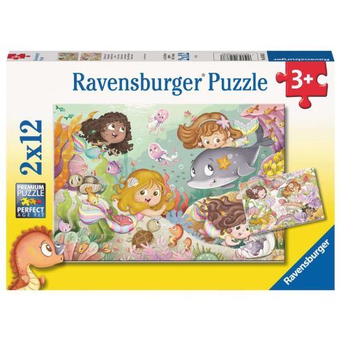 Ravensburger Kinderpuzzle 2x12tlg. Feen & Meerjungfrauen