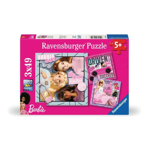 Ravensburger Kinderpuzzle 3x49tlg. Barbie Inspiriere die Wel