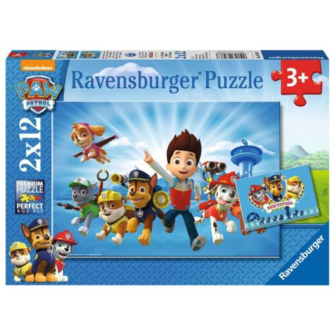 Ravensburger Kinderpuzzle 2x12tlg. Ryder und die Paw Patrol