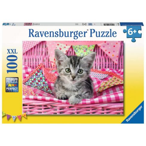 Ravensburger Kinderpuzzle 100tlg. XXL Niedliches Kätzchen