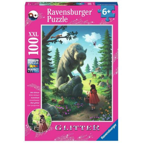 Ravensburger Kinderpuzzle 100tlg. XXL Rotkäppchen & der Wolf