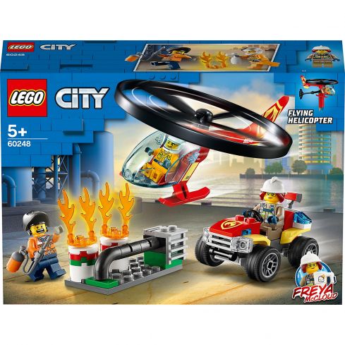 Lego City Einsatz mit dem Feuerwehrhubschrauber 60248