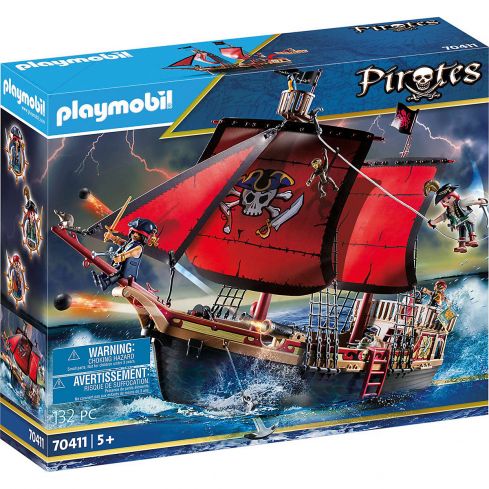Playmobil Piraten Totenkopf-Kampfschiff 70411