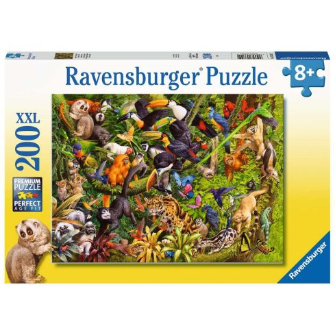 Ravensburger Kinderpuzzle 200tlg. XXL Bunter Dschungel