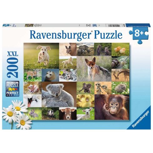 Ravensburger Kinderpuzzle 200tlg. XXL Süße Tierbabys 13353