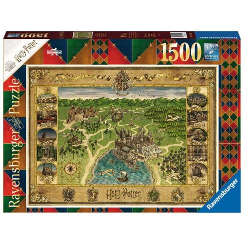 Ravensburger Puzzle 1500tlg. Hogwarts Karte 16599       