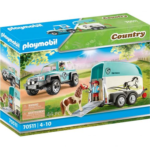 Playmobil PKW mit Ponyanhänger 70511