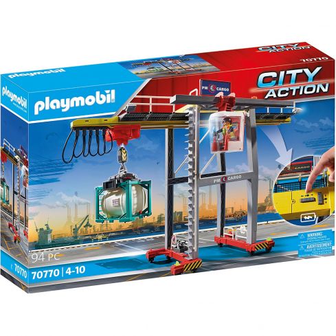 Playmobil Portalkran mit Containern 70770