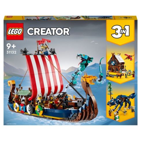 Lego Creator Wikingerschiff mit Midgardschlange 31132