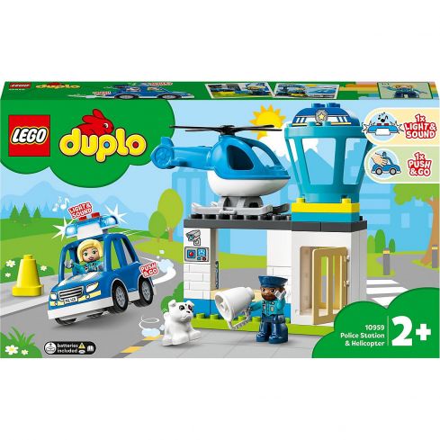 Lego Duplo Town Polizeistation mit Hubschrauber 10959