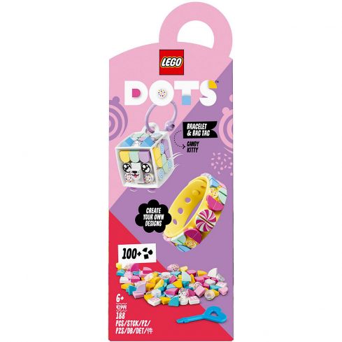 Lego Dots Candy Kitty Armband & Taschenanhänger 41944