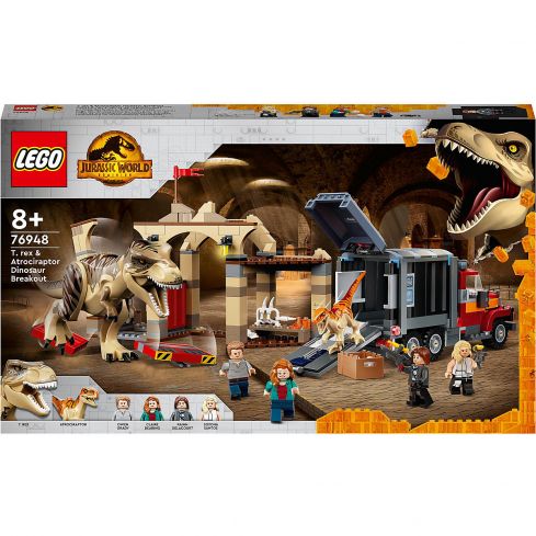 Lego Jurassic World T.Rex&Atrociraptor: Dinosaurier-Ausbruch