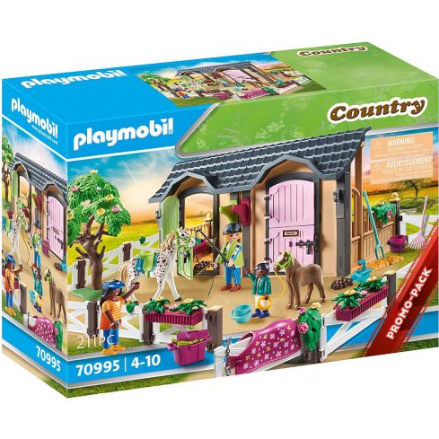 Playmobil Country Reitunterricht mit Pferdeboxen 70995