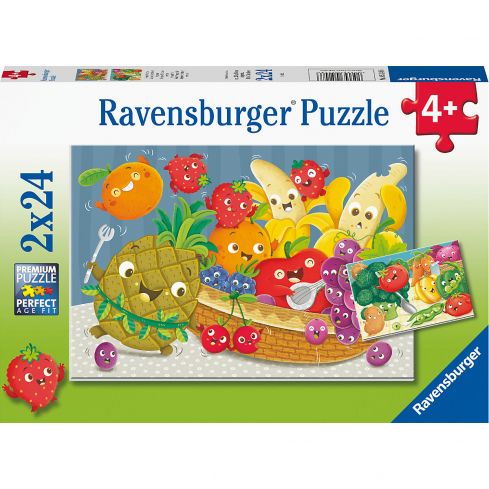 Ravensburger Kinderpuzzle 2x24tlg. Freche Früchte