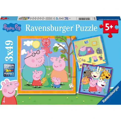 Ravensburger Kinderpuzzle 3x49tlg. Peppas Familie & Freunde
