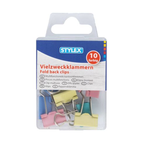 Stylex Vielzweckklammern färbig 10er