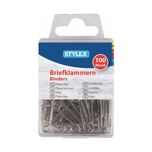 Stylex Briefklammern 100er blank