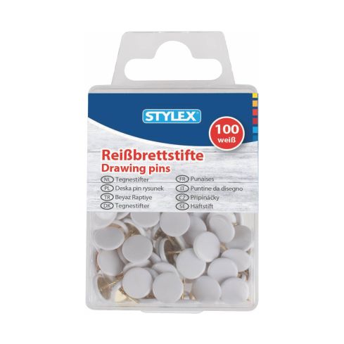 Stylex Reisbrettstifte weiß 100er Schachtel