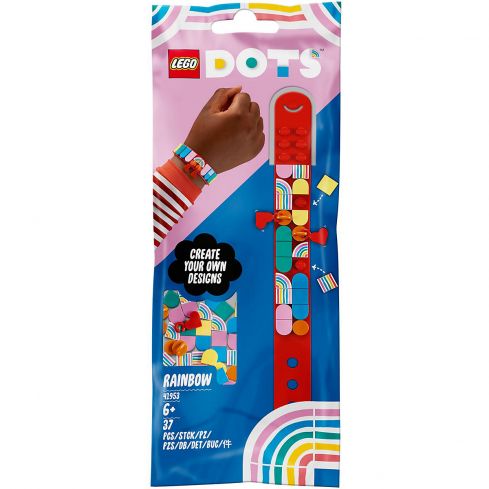 Lego Dots Regenbogen Armband mit Anhänger 41953