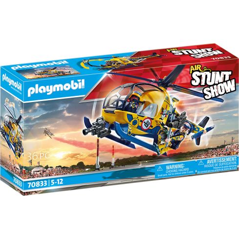 Playmobil Air Stuntshow Filmcrew-Helikopter 70833