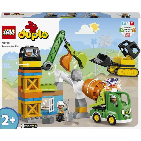 Lego Duplo Town Baustelle mit Baufahrzeugen 10990