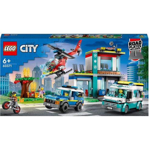 Lego City Police Hauptquartier der Rettungsfahrzeuge 60371
