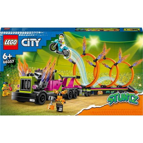 Lego city Stuntz Stunttruck & Feuerreifen-Challenge 60357