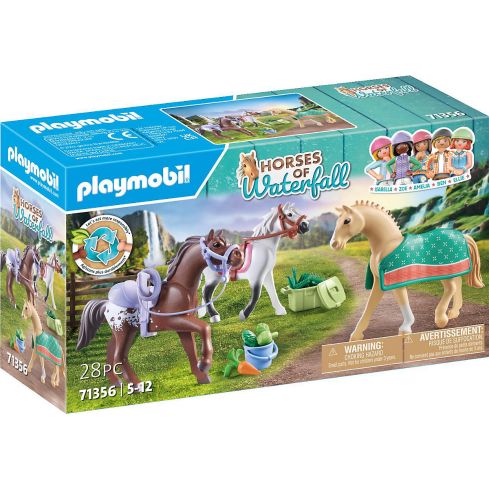 Playmobil World of Horses Morgan,Quarter Horse&Shagya Araber