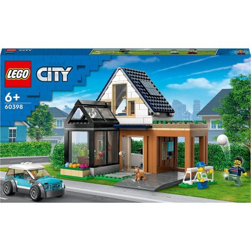 Lego City Familienhaus mit Elektroauto 60398