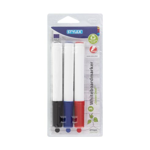 Stylex Whiteboardmarker, 3 Stück in 3 Farben