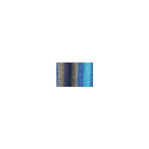 Gründl Wolle Perla Color Nr.30 Blau-Braun-Mix