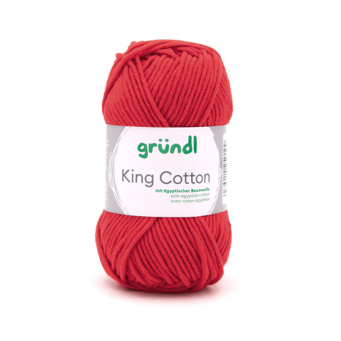 Gründl Wolle King Cotton Nr.34 rot