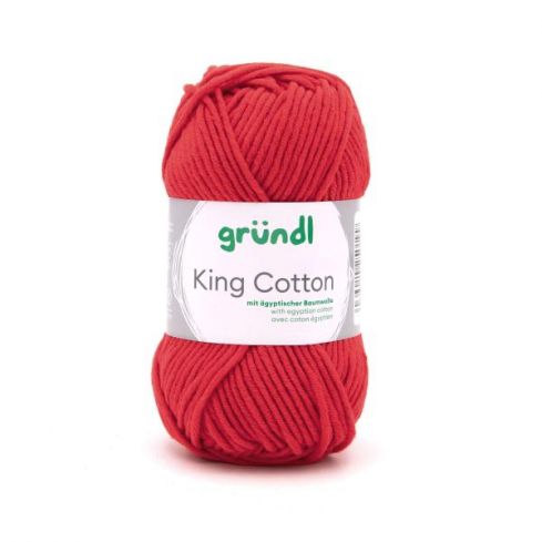 Gründl Wolle King Cotton Nr.34 rot
