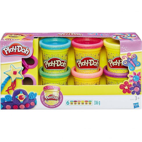 Hasbro Play-Doh Glitzerknete-Set