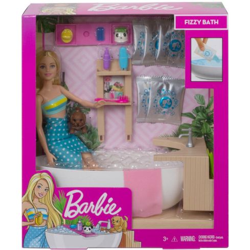 Barbie Fizzy Bath Puppe mit Spielset