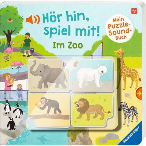 Ravensburger Hör hin,spiel mit! Mein Puzzle-Soundbuch Im Zoo