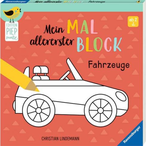Ravensburger Buch: Mein allererster Malblock-Fahrzeuge