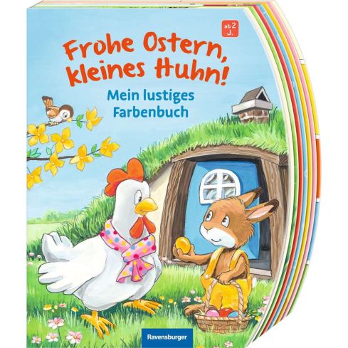 Ravensburger Frohe Ostern, kleines Huhn! Lustiges Farbenbuch