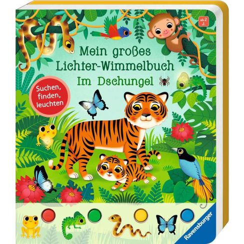 Ravensburger Mein großes Lichter-Wimmelbuch: Im Dschungel