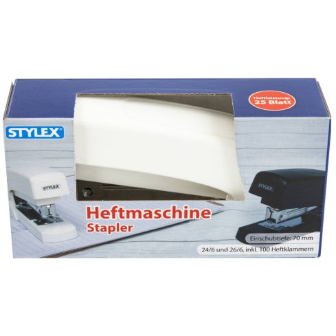 Stylex Heftmaschine Büroausführung 24/6-26/6  farblich sort.