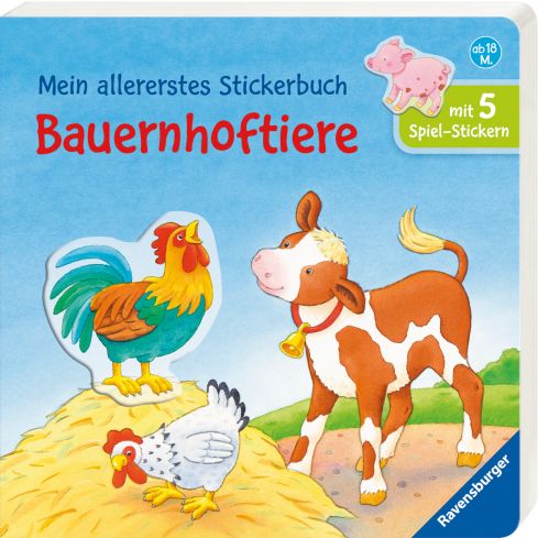 Ravensburger Mein allererstes Stickerbuch: Bauernhoftiere