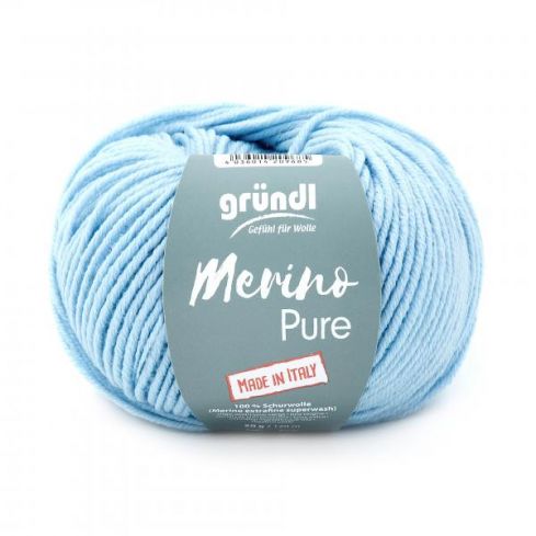 Gründl Wolle Merino Pure Nr.22 pastellblau