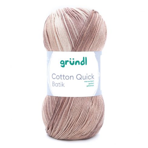 Gründl Wolle Cotton Quick Batik 100g Braun-Mix Nr.08