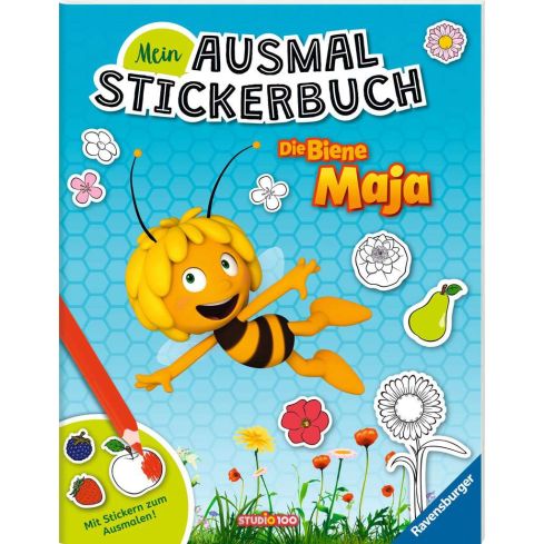Ravensburger Mein Ausmalstickerbuch: Die Biene Maja