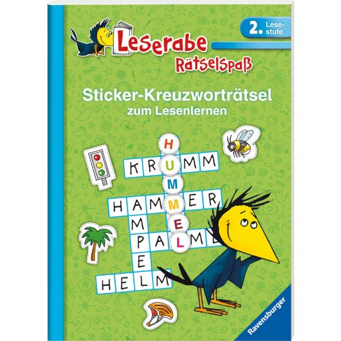 Ravensburger Sticker-Kreuzworträtsel zum Lesenlernen, grün