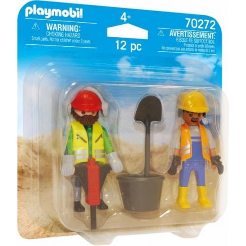 Playmobil Duo Packs Zwei Bauarbeiter 70272