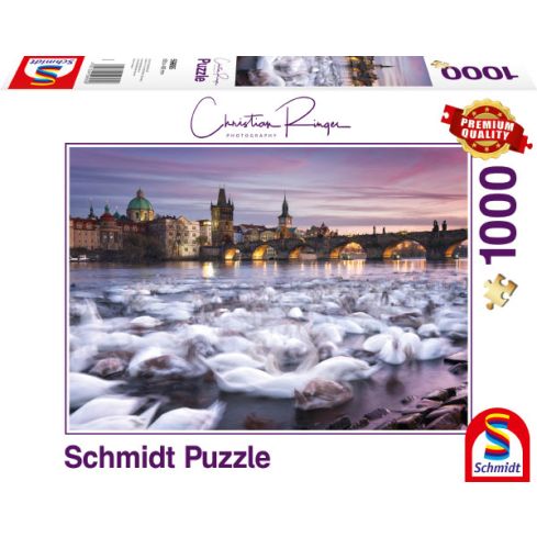 Schmidt Puzzle 1000tlg. Prag - Schwäne 59695