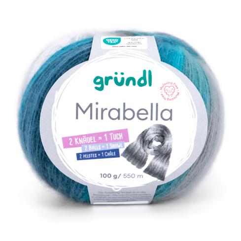 Gründl Wolle Mirabella Nr.06 jeans-türkis-grau