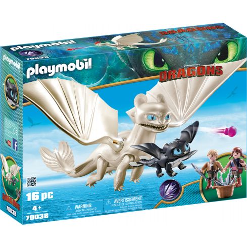 Playmobil Dragons Light Fury mit Babydrachen und Kindern