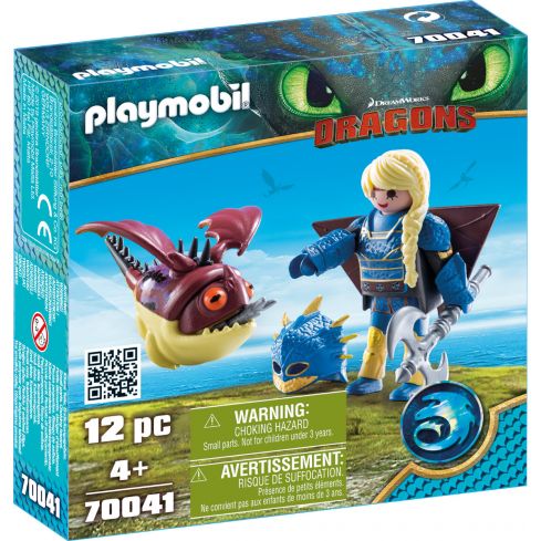 Playmobil Dragons Astrid mit Fluganzug und Hobgobbler 70041